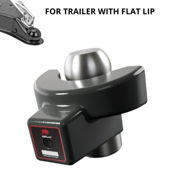 AMPLock Ball Coupler Lock - Flat Lip Design (Standard Trailer)