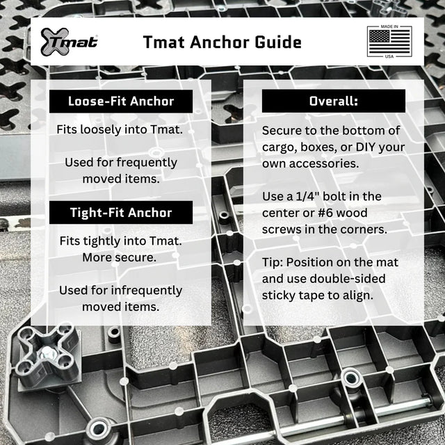 Tmat Tight-fit Adapter Anchors (4-Pack)