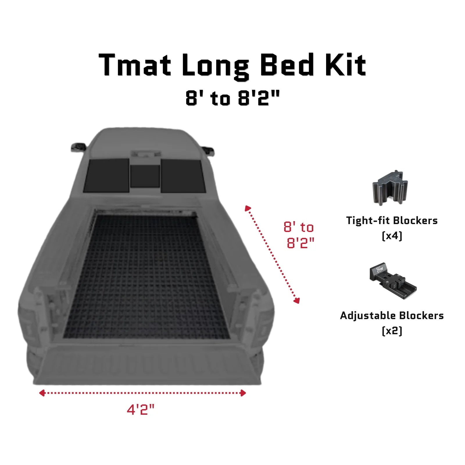 Tmat Truck Bed Organizer Slide Out Mat | Ford F150 Long Bed
