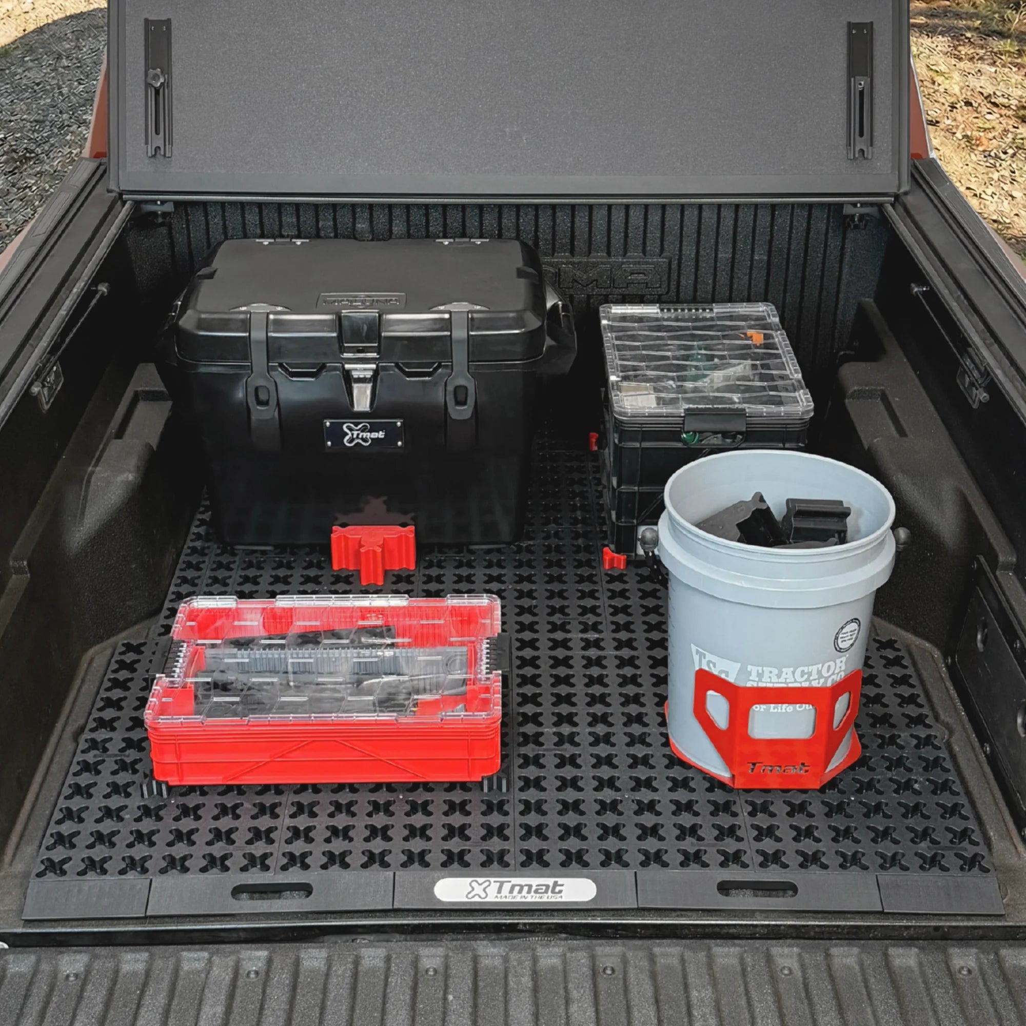 Clean bucket holder truck bed organizer Canada